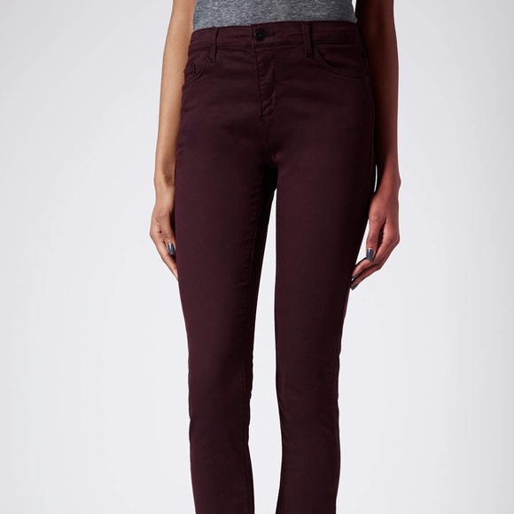 petite burgundy jeans